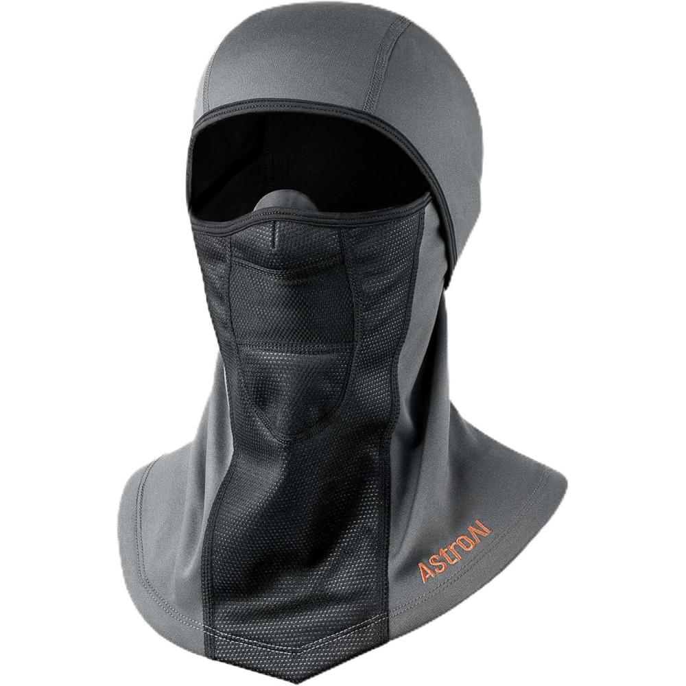 imageAstroAI Ski Mask Windproof Balaclava for Cold Weather Winter Face Mask Breathable Stretchable for Skiing Snowboarding GrayGray