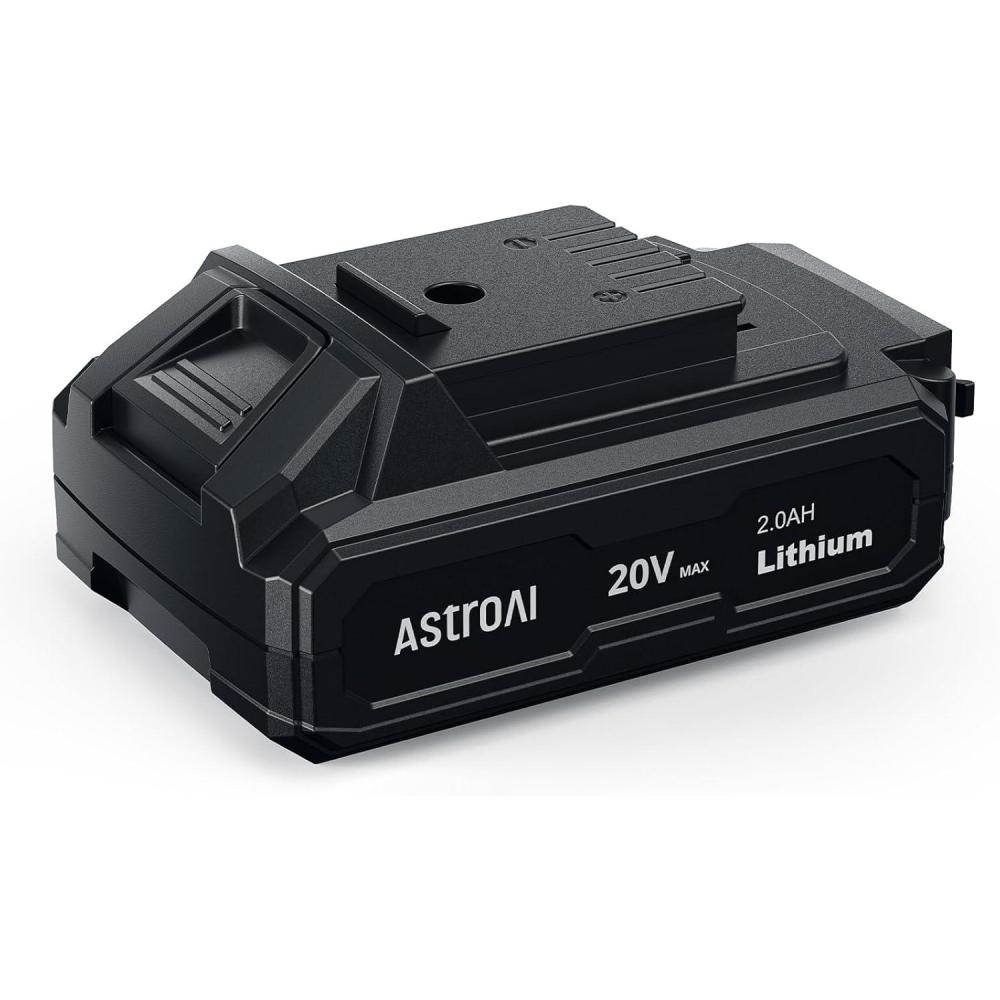 imageAstroAI Upgraded 4000mAh 20V MAX Rechargeable Liion Battery for JY23P1602301812 JY16P16018AIRUN TC3 TC4Only Fits Specified 20V Cordless Tools with Realtime LED Capacity Indicator USB Output20AH