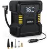 imageAstroAI Tire Inflator Air Compressor Portable 150PSI Metal Cylinder Fast Inflation Pump 12V DC with LED Light for Cars Bicycles Other Inflatables Car Accessories JY21P16012