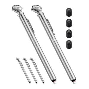 AstroAI 5 Pack Pencil Tire Pressure Gauge (10-75PSI) Stainless Steel Body and Metal Made Nozzle for Vehicles(5 Pack)