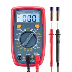 AstroAI Digital Multimeter Tester 2000 Counts with DC AC Voltmeter and Ohm Volt Amp Meter; Measures Voltage, Current, Resistance, Continuity and Diode, Blue(Blue)