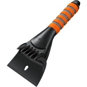 AstroAI Ice Scraper for Cars and Small Trucks – Dang Near Indestructible Ice Scrapers for Car Windshield from Scrape Frost and Ice(Orange)
