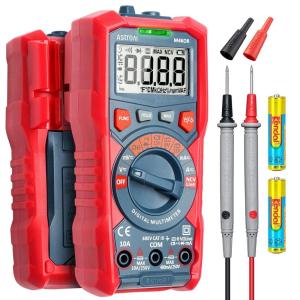 AstroAI Multimeter Tester 4000 Counts, Smart Measuring Mode, Auto-Ranging Digital Volt Meter, Fast Accurately Measures AC/DC Voltage, Resistance, Continuity, Supports a Non-Contact Voltage Function(Auto-Ranging)