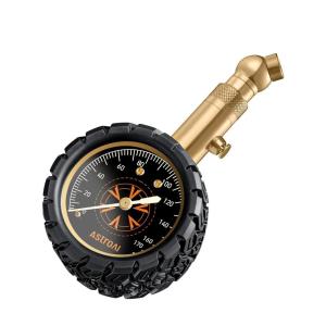 AstroAI Tire Pressure Gauge 6-170 PSI, Large 2″ Easy Read Glow Dial Tire Gauge, Certified ANSI B40.1(1%) Accurate, Compatible for Bicycle, Car, SUV, Truck & Motorcycle(170PSI)